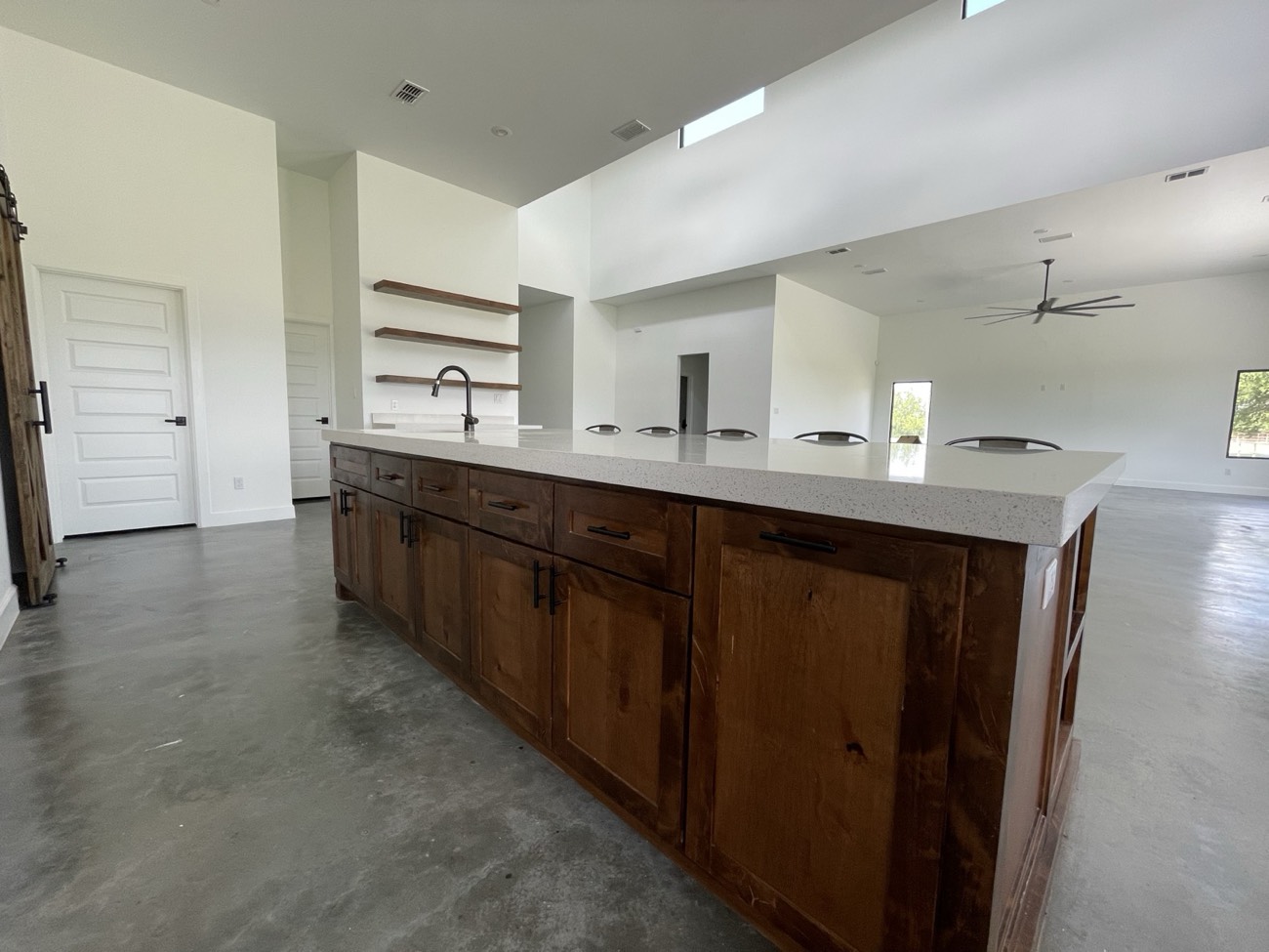 Custom cabinetry detail with pot filler